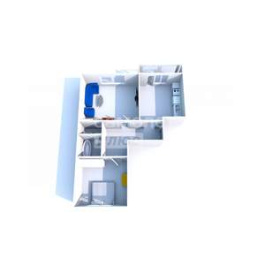 2-к квартира, вторичка, 52м2, 2/3 этаж