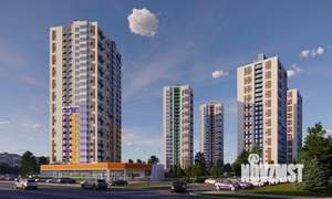 1-к квартира, строящийся дом, 36м2, 19/24 этаж