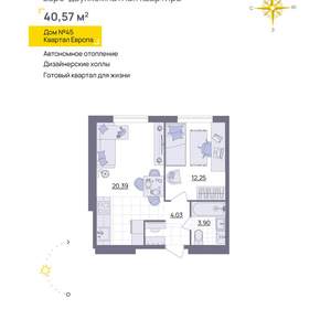 1-к квартира, вторичка, 41м2, 13/13 этаж