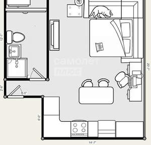 1-к квартира, вторичка, 36м2, 5/24 этаж