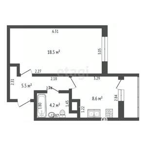 1-к квартира, вторичка, 37м2, 5/25 этаж