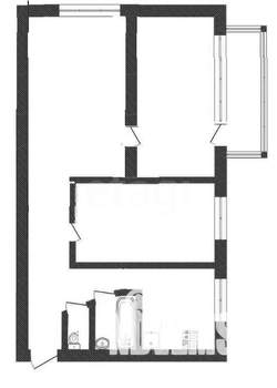 3-к квартира, вторичка, 51м2, 2/5 этаж