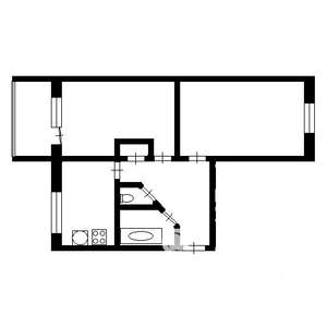 2-к квартира, вторичка, 47м2, 2/5 этаж