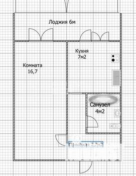 1-к квартира, вторичка, 33м2, 10/11 этаж