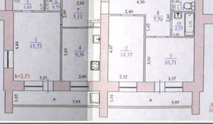 3-к квартира, вторичка, 65м2, 10/10 этаж