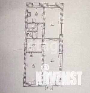 3-к квартира, вторичка, 65м2, 2/2 этаж