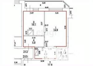 1-к квартира, вторичка, 37м2, 19/24 этаж
