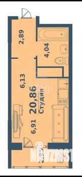 Студия квартира, вторичка, 20м2, 7/10 этаж