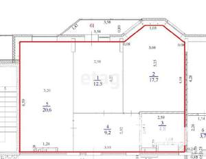 2-к квартира, вторичка, 65м2, 3/12 этаж
