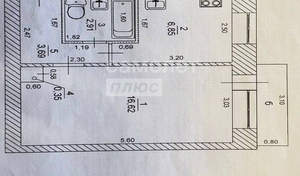 1-к квартира, вторичка, 31м2, 4/5 этаж