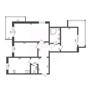 3-к квартира, вторичка, 116м2, 9/9 этаж