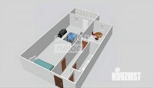 1-к квартира, вторичка, 37м2, 6/9 этаж