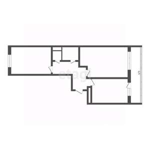 2-к квартира, вторичка, 50м2, 5/5 этаж