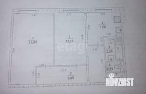 2-к квартира, вторичка, 52м2, 2/9 этаж