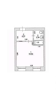 1-к квартира, вторичка, 23м2, 5/5 этаж