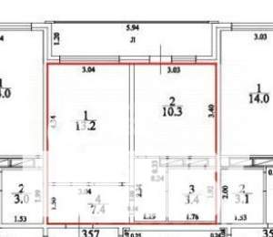 1-к квартира, вторичка, 34м2, 3/16 этаж