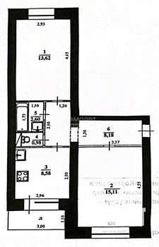 2-к квартира, вторичка, 49м2, 3/5 этаж