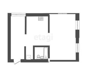 1-к квартира, вторичка, 31м2, 3/6 этаж