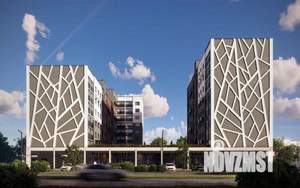 1-к квартира, строящийся дом, 34м2, 2/7 этаж