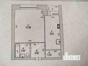 1-к квартира, вторичка, 35м2, 7/9 этаж