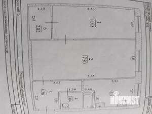2-к квартира, вторичка, 45м2, 1/5 этаж
