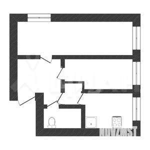 2-к квартира, вторичка, 42м2, 1/5 этаж