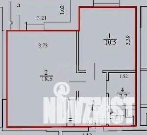2-к квартира, вторичка, 37м2, 11/24 этаж