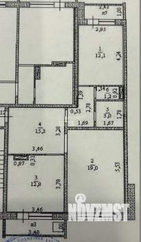 2-к квартира, вторичка, 62м2, 9/10 этаж