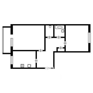 2-к квартира, вторичка, 54м2, 2/9 этаж