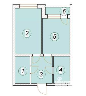 1-к квартира, строящийся дом, 51м2, 4/5 этаж