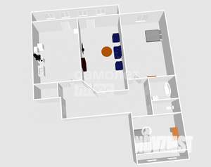 3-к квартира, вторичка, 70м2, 9/9 этаж