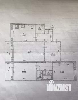 3-к квартира, вторичка, 77м2, 5/9 этаж