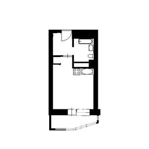 1-к квартира, вторичка, 36м2, 4/9 этаж