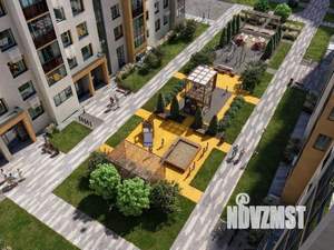 1-к квартира, строящийся дом, 35м2, 1/6 этаж