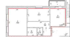 2-к квартира, вторичка, 60м2, 21/23 этаж