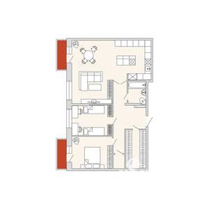2-к квартира, вторичка, 95м2, 3/9 этаж
