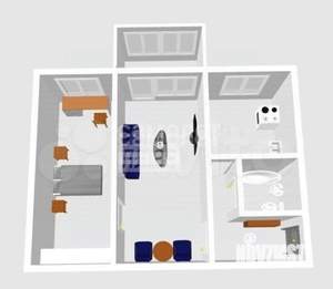 2-к квартира, вторичка, 47м2, 5/5 этаж