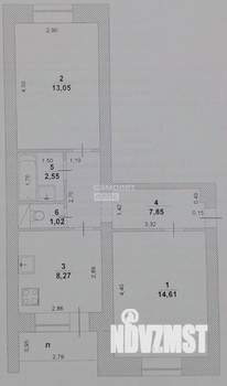 2-к квартира, вторичка, 47м2, 3/5 этаж