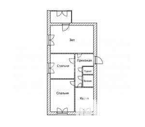 3-к квартира, вторичка, 60м2, 3/9 этаж