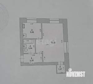 1-к квартира, вторичка, 32м2, 1/3 этаж