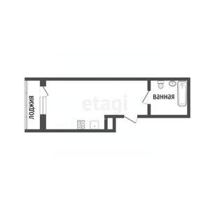 Студия квартира, вторичка, 29м2, 19/24 этаж