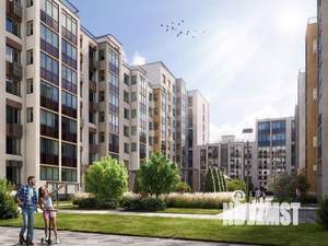 1-к квартира, строящийся дом, 41м2, 2/9 этаж