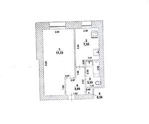 1-к квартира, вторичка, 32м2, 3/9 этаж
