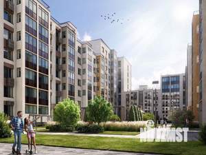 1-к квартира, строящийся дом, 41м2, 3/7 этаж