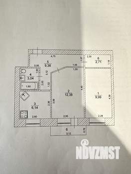 2-к квартира, вторичка, 44м2, 5/5 этаж