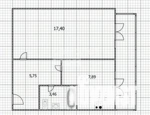 1-к квартира, вторичка, 42м2, 10/10 этаж