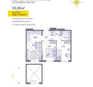 2-к квартира, вторичка, 54м2, 11/13 этаж