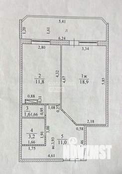 1-к квартира, вторичка, 47м2, 2/10 этаж