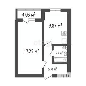 1-к квартира, вторичка, 36м2, 11/14 этаж