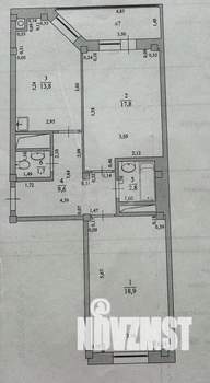 2-к квартира, вторичка, 65м2, 9/13 этаж